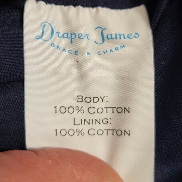 Draper James Navy Strawberry Print Midi Dress - Picture 11 of 16